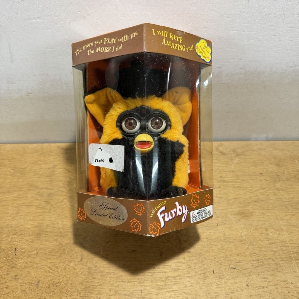 Tiger Furby "Autumn Witch 1999" Special Limited Ed 70-887 NEW In Box Orange Blac